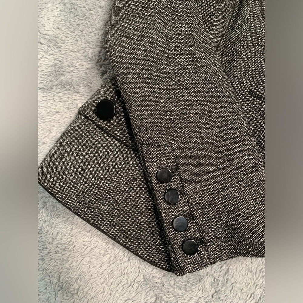 Ann taylor petites gray wool blazer 4P - Picture 6 of 14